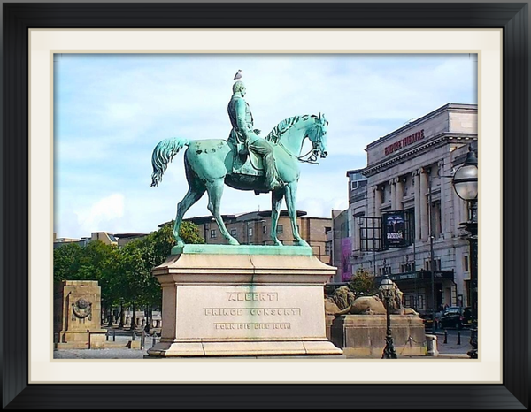 Bronze horse statue king albert