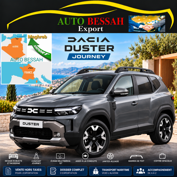 Dacia Duster Journey 1.3 TCe 150cv Export Algérie - Tunisie