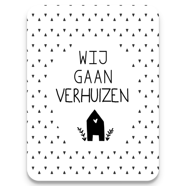 Verhuiskaart - Wij gaan verhuizen