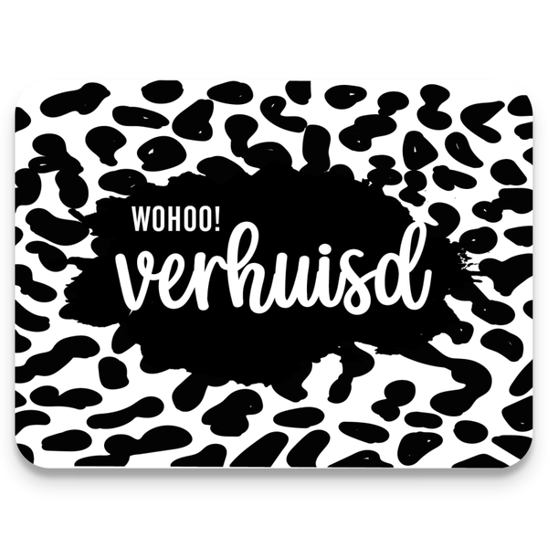 Verhuiskaart - Wohoo! Verhuisd