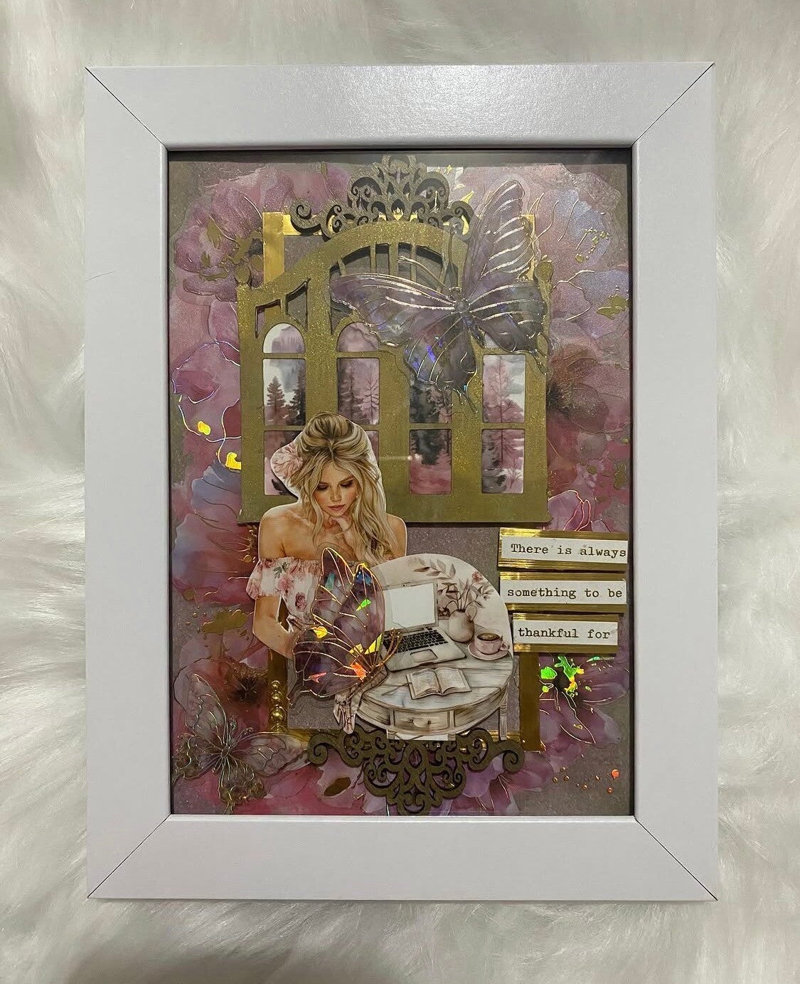 Pink Framed Artwork