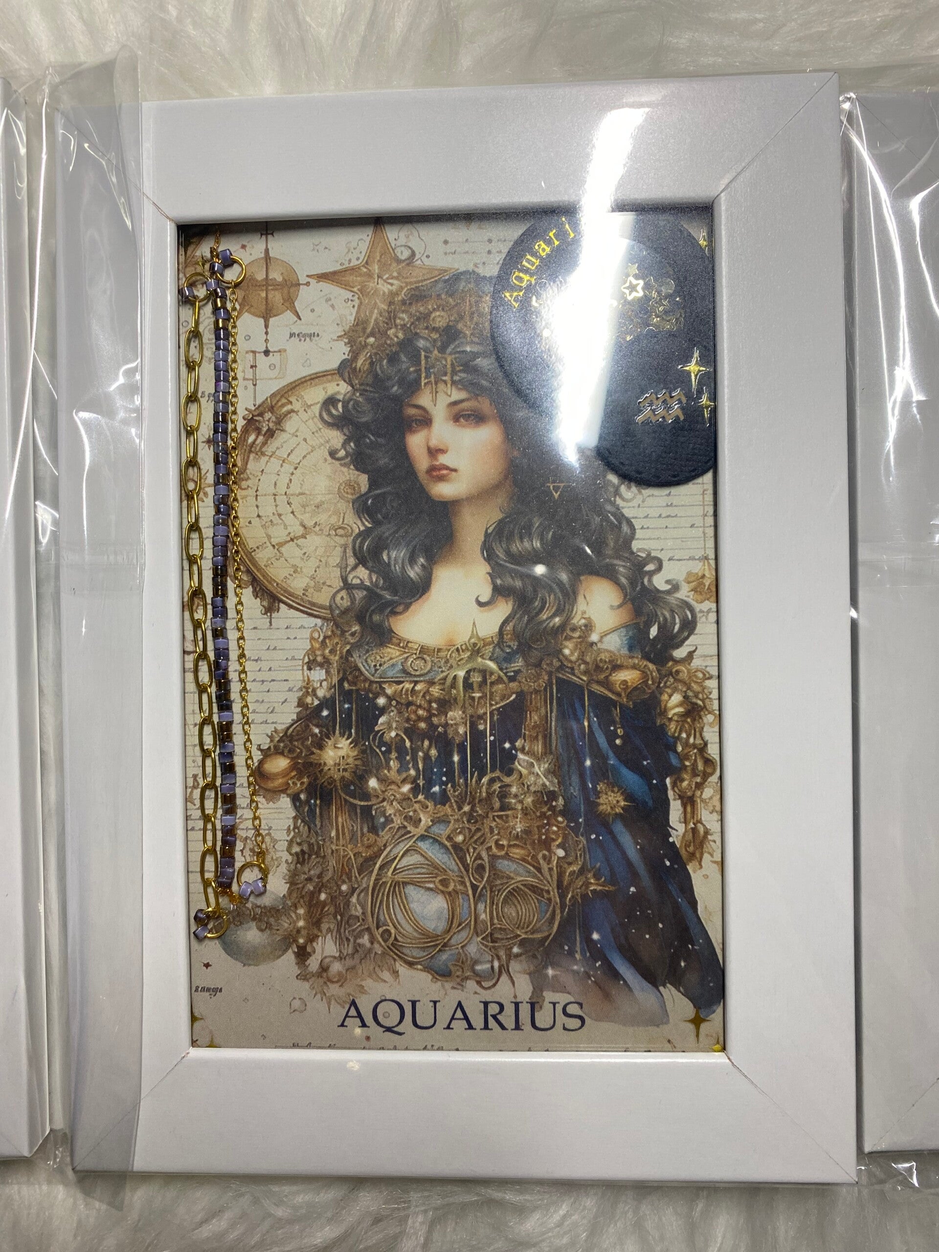 Aquarius Zodiac Framed Artwork