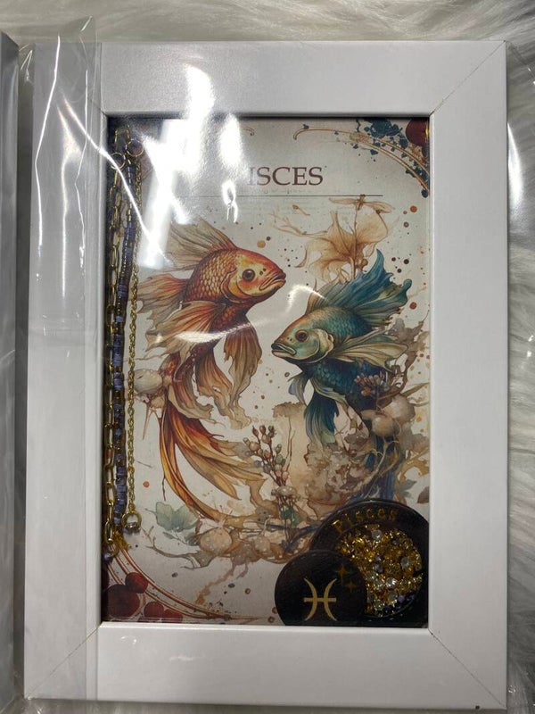 Pisces Zodiac Framed Artwork