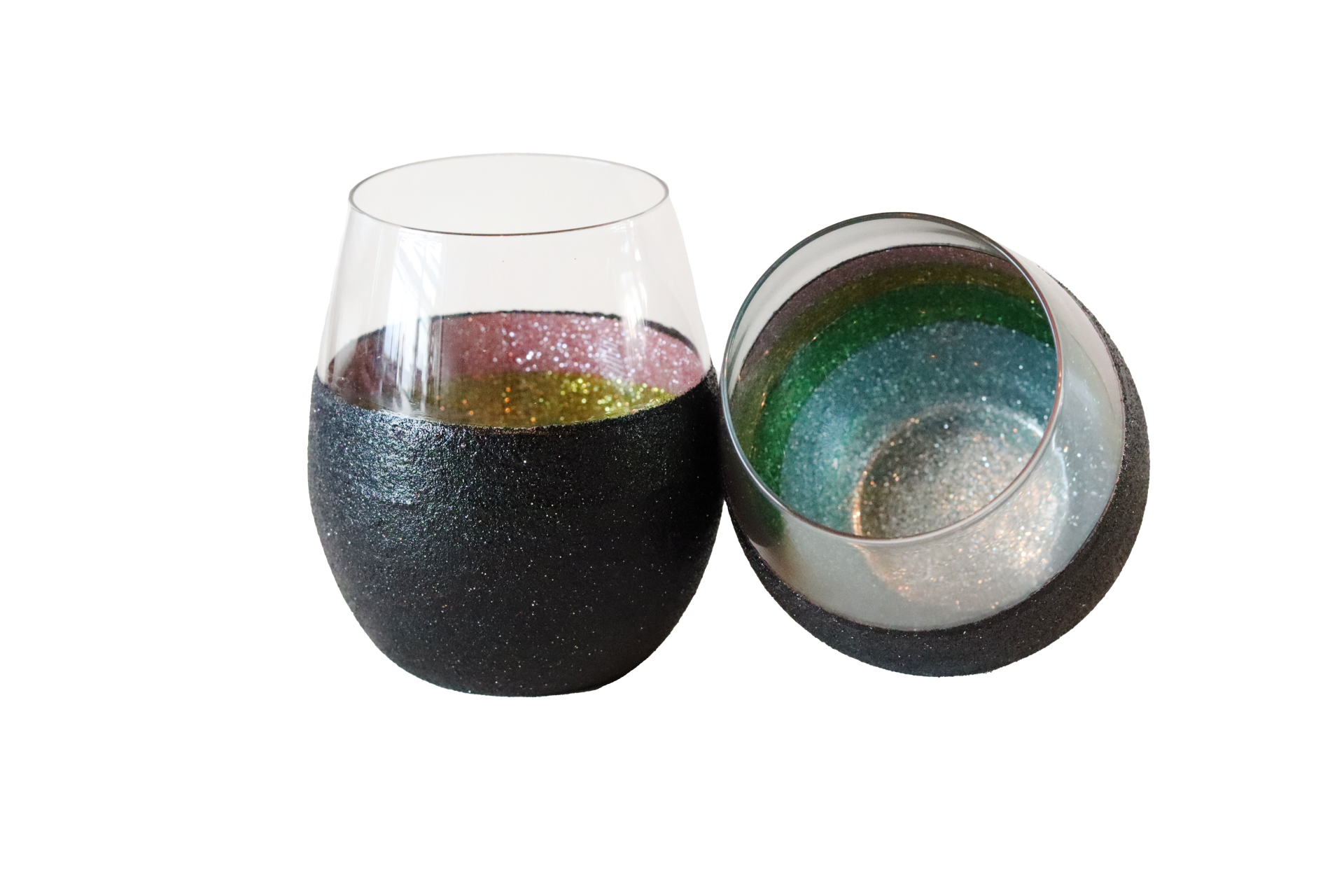 Glitterglazen Regenboog