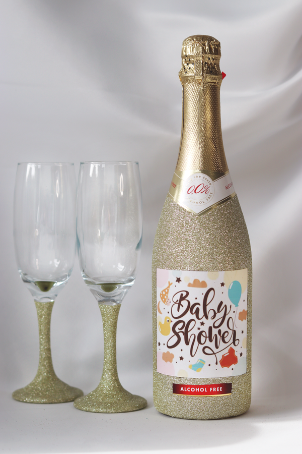 Light live | sparkling witte wijn | Babyshower
