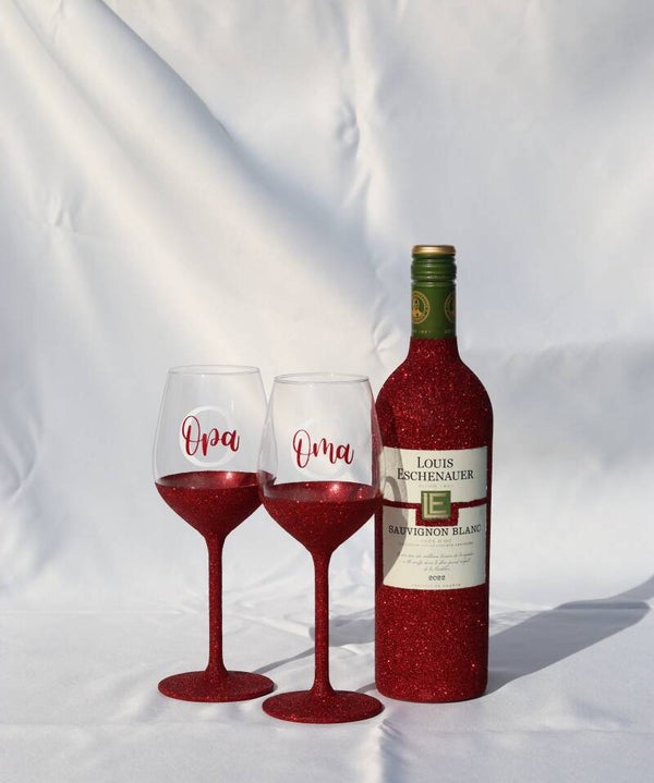 Glitterglas | Witte wijn