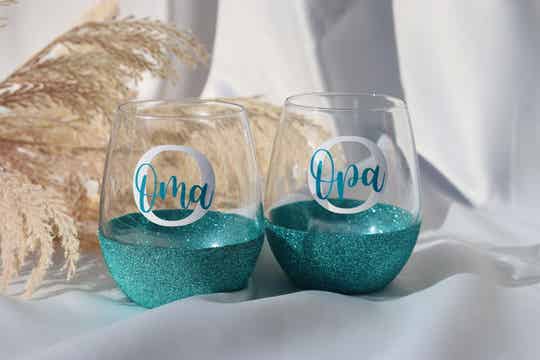 Glitterglas Oma | Waterglas