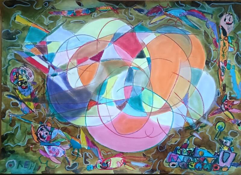 Featuring Rainbow Remi drawing by co-identities of Jimmy Groen 