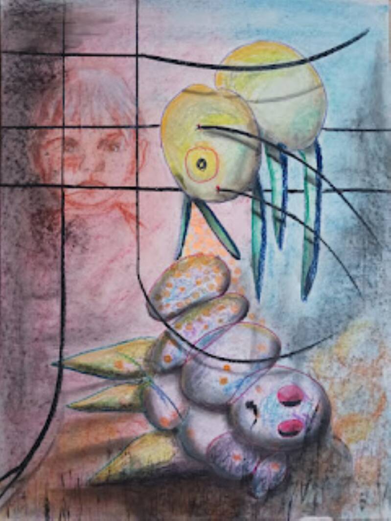 Powerless pastel drawing by Jimmy Groen