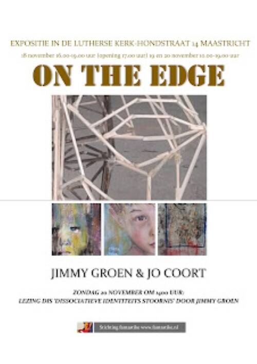 Poster exhibition On the Edge Jo Coort & Jimmy Groen 2022 Maastricht
