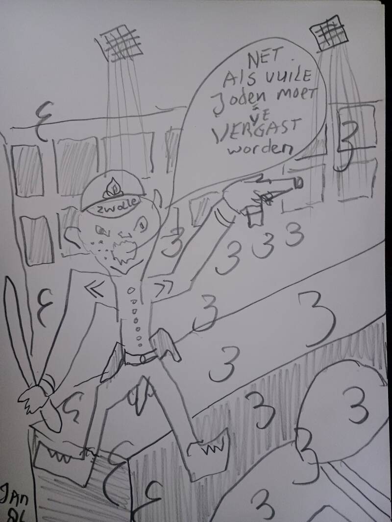 Painting on police brutality 1986, focus on Nazi rhetoric and exclusion of identity outside LGBTI