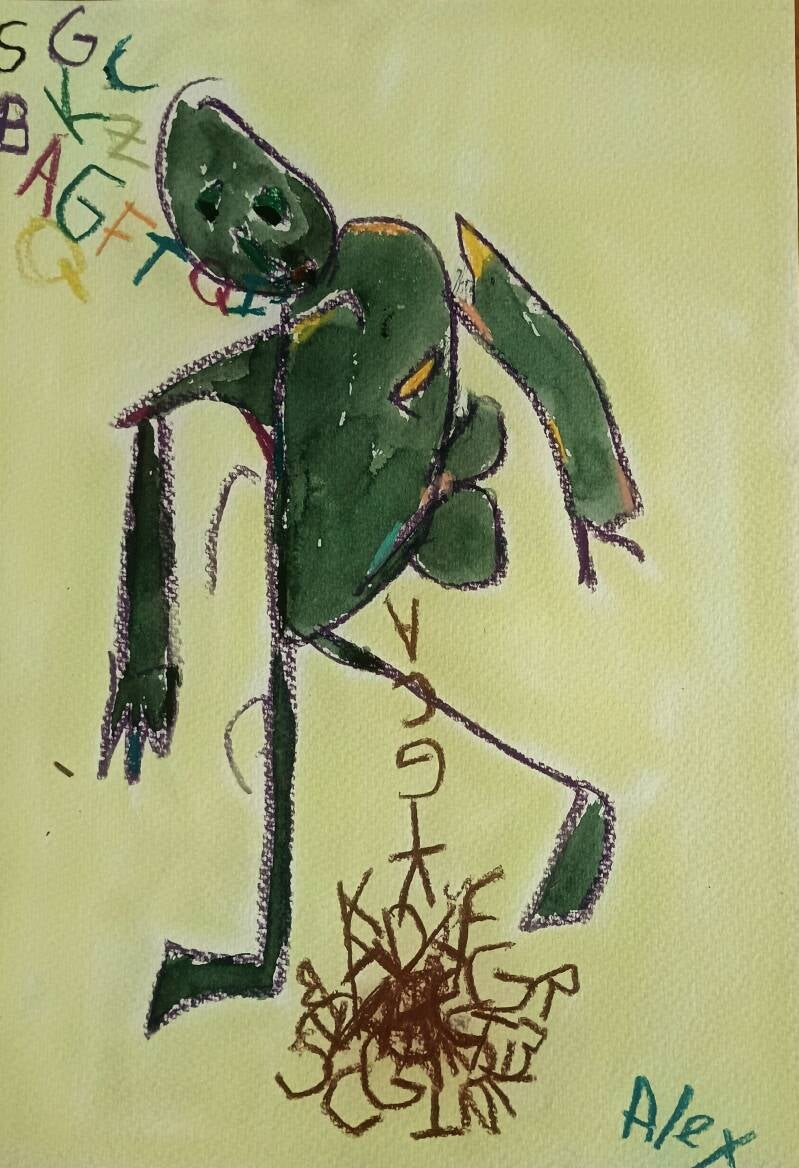 LGBT shit-  drawing by Alex