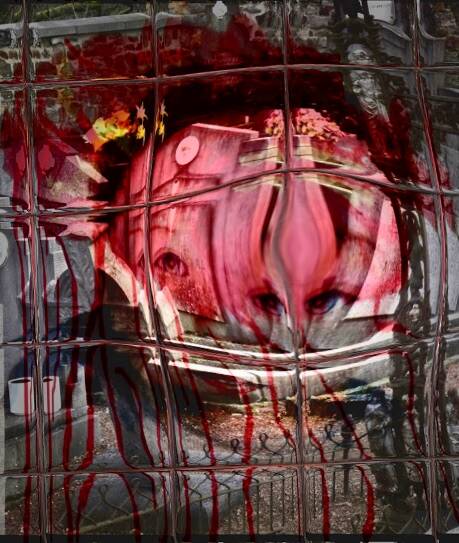 The witness, mixed media 2016