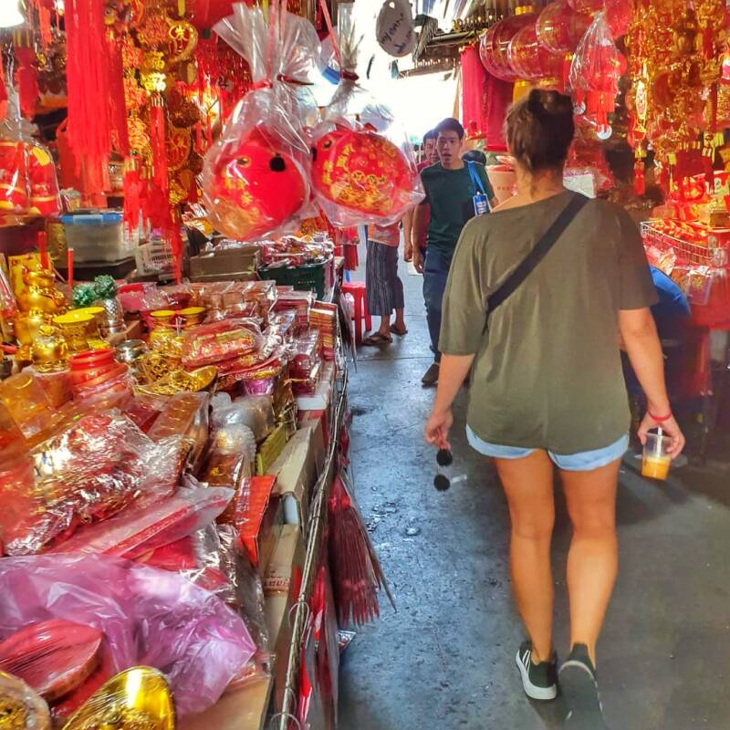 Wandeling door Chinatown.