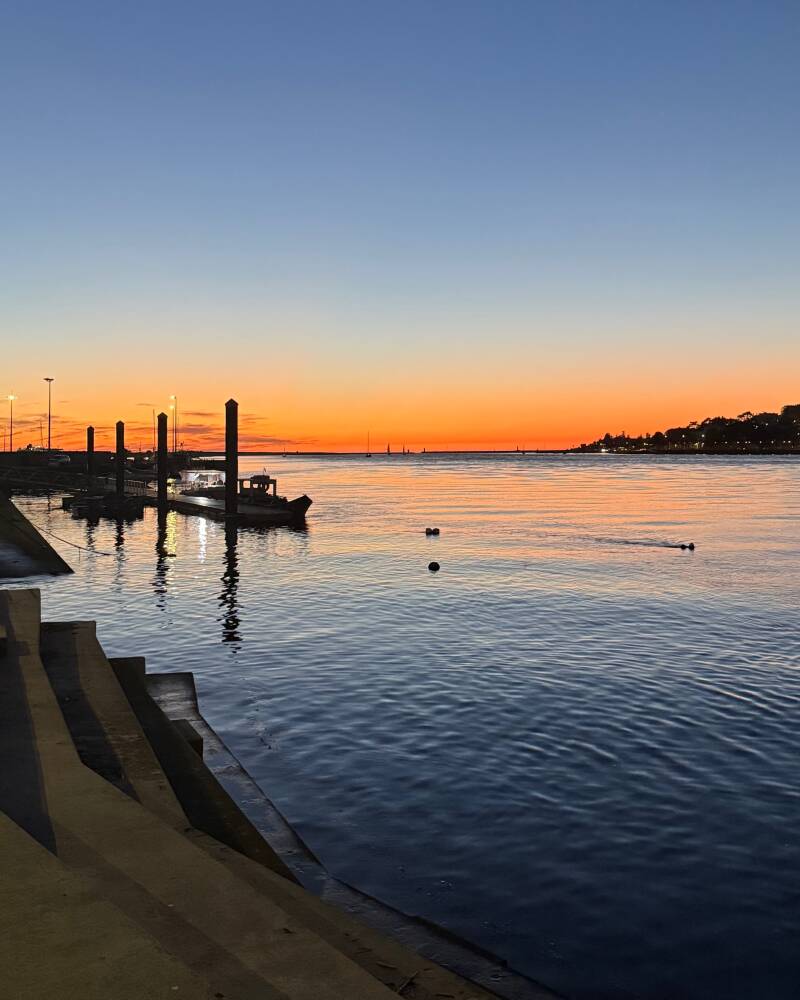 Zonsondergang vanaf Afurada