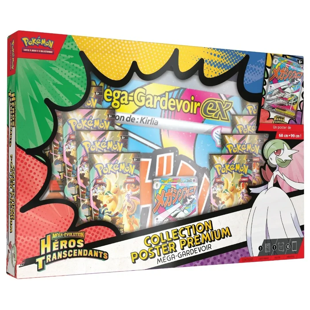Coffret Collection Poster Premium Méga-Gardevoir Héros Transcendants – Pokémon ME2.5