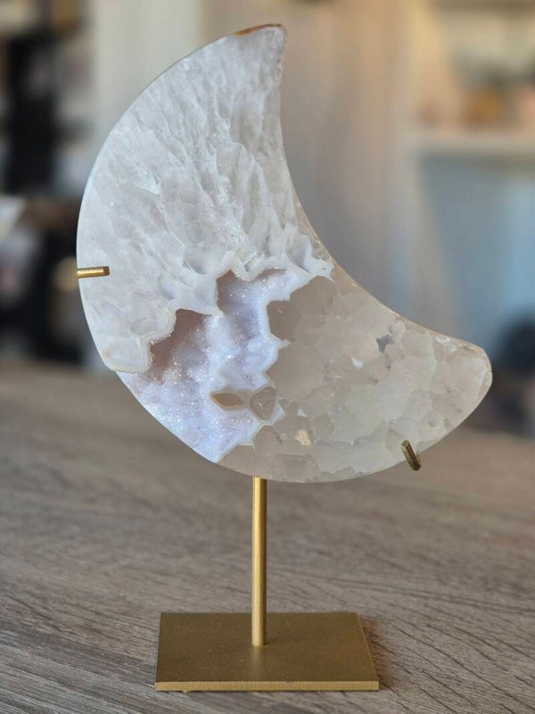 Agaat maantje op standaard