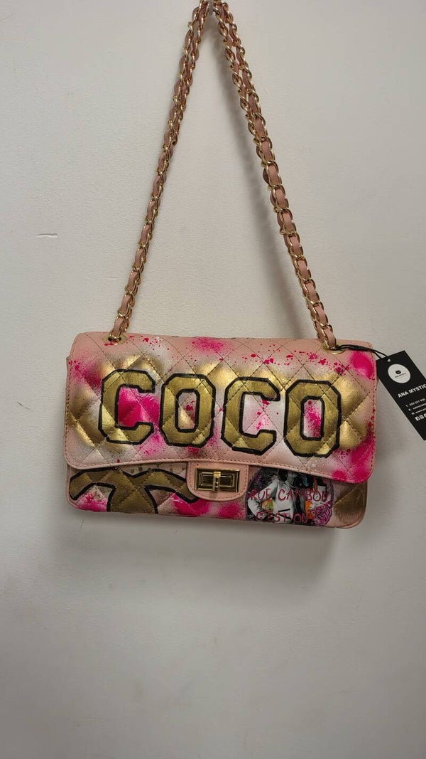 Bolso de Cuero COCO Rosa