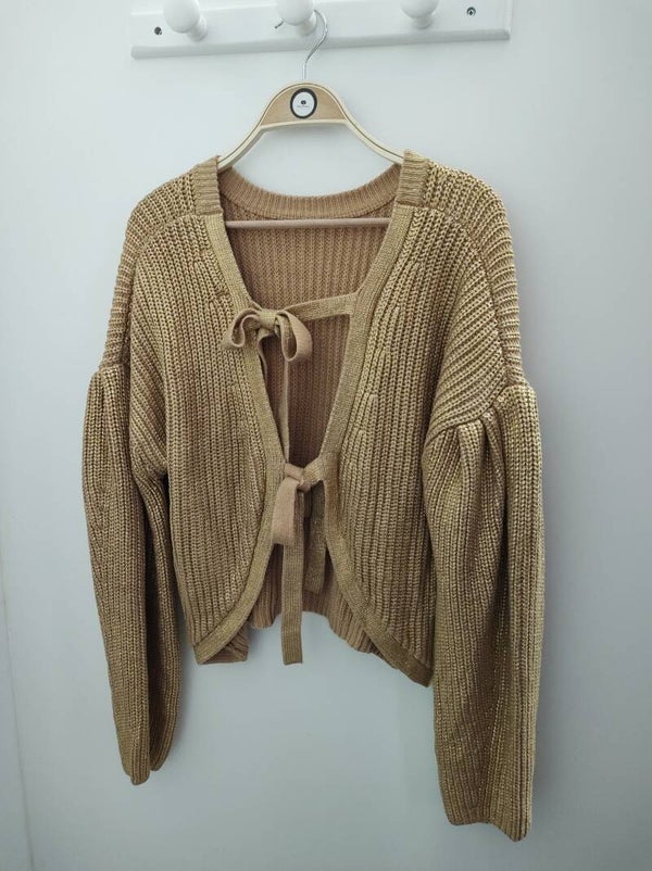 Top de noche dorado Kika Vargas