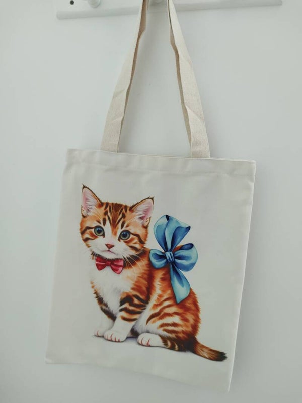 Bolso gatita con cremallera 43cm x 36cm