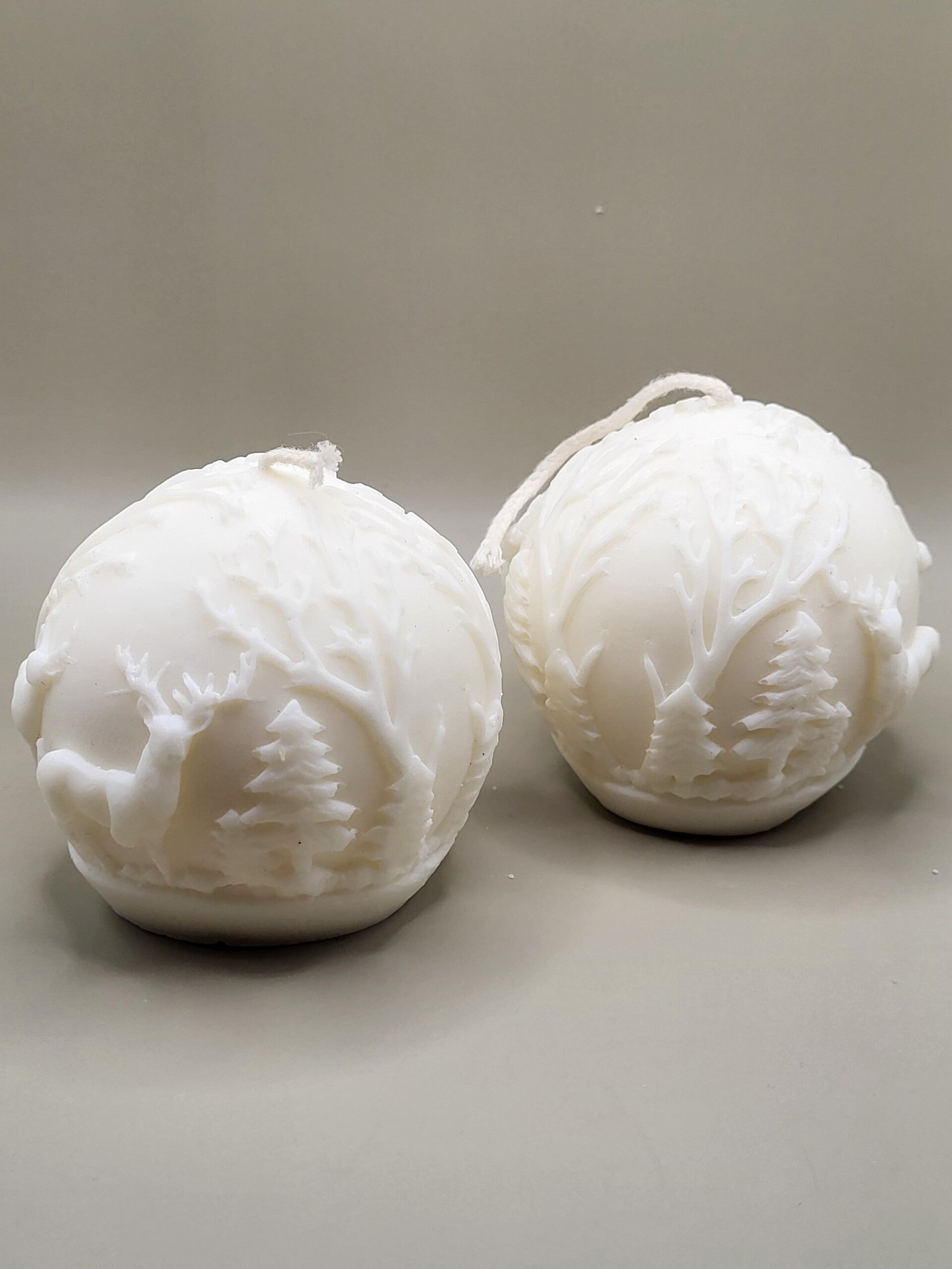 bougie pilier cire de tournesol "lanterne d'hiver"