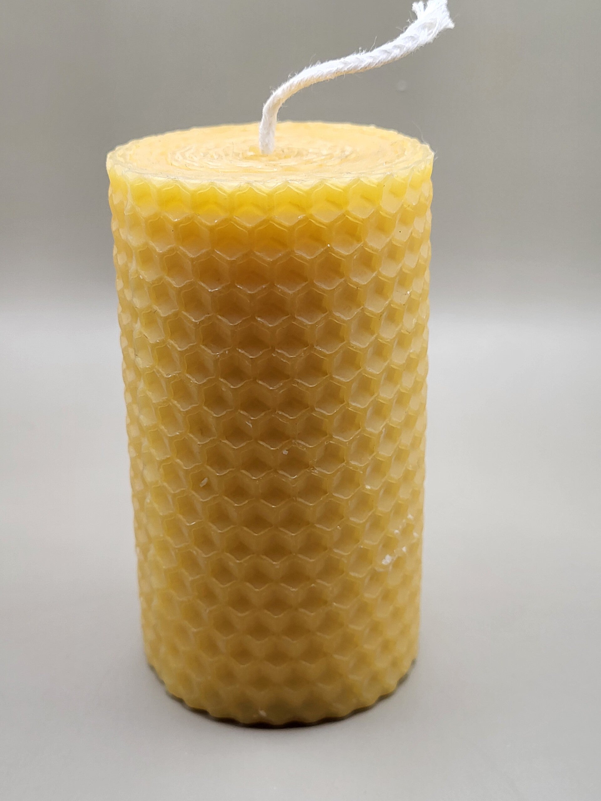 Bougie cire d'abeille roulée