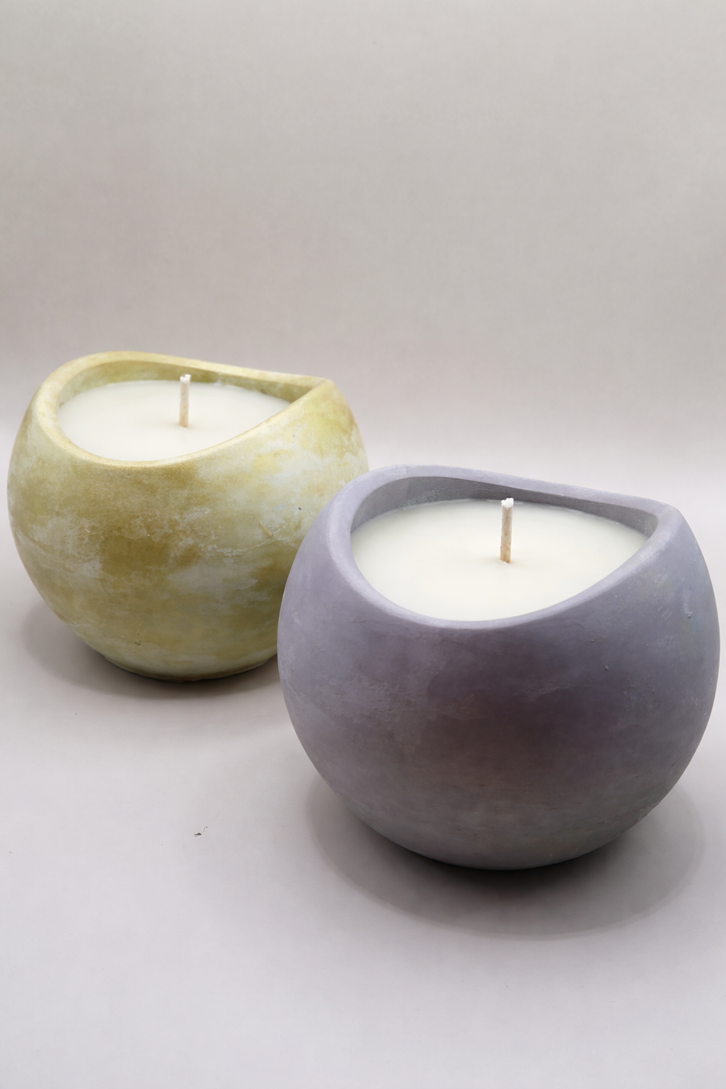 bougie parfumée contenant en Jesmonite