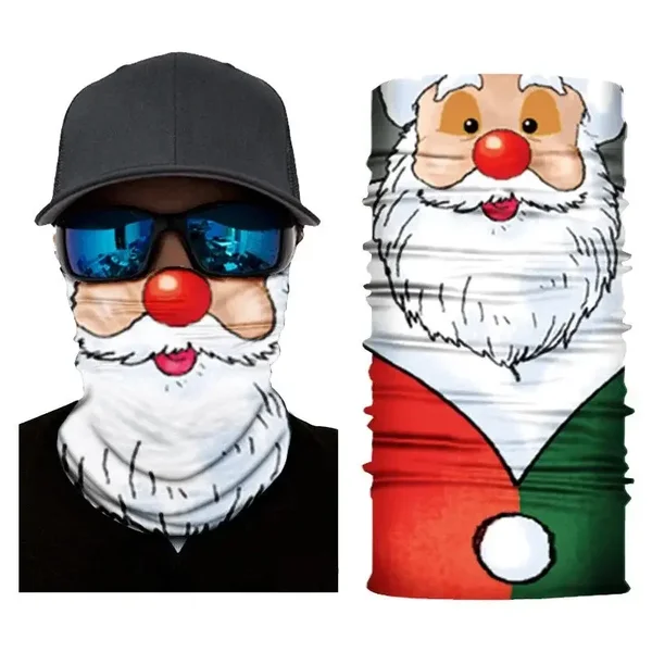 Bandanas - S313 - Kerstman gezicht print | J-Trade