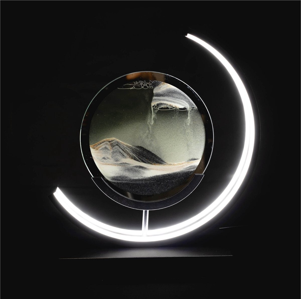 Drijfzand Tafellamp de Luxe - Zw/Wit |J-Trade