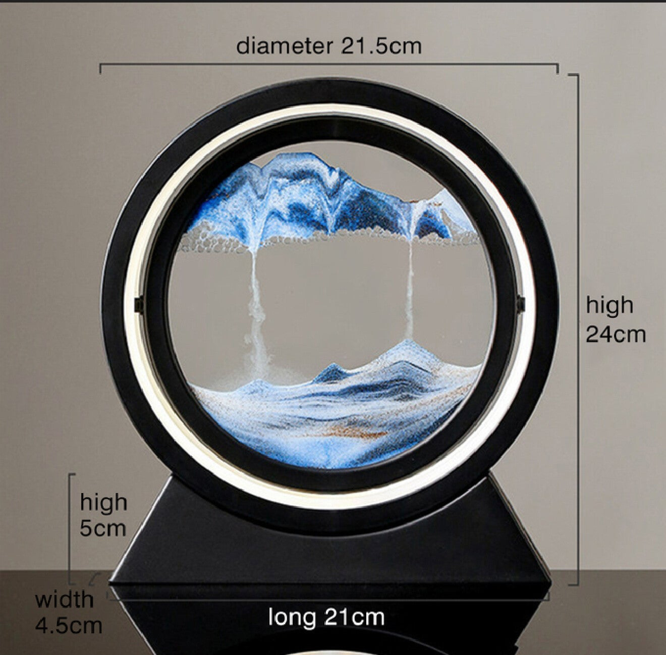 Zandloper Lamp – Design Lamp - Kleur Blauw | J-Trade