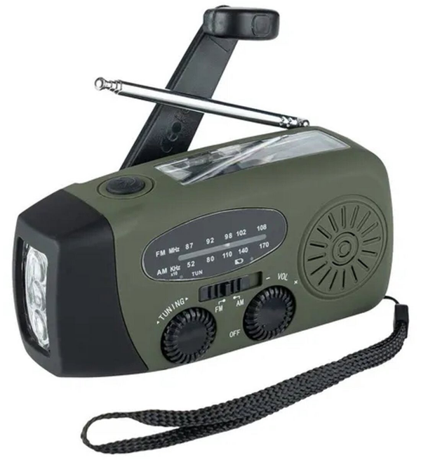 Noodradio - compact - Groen - Opwindbaar