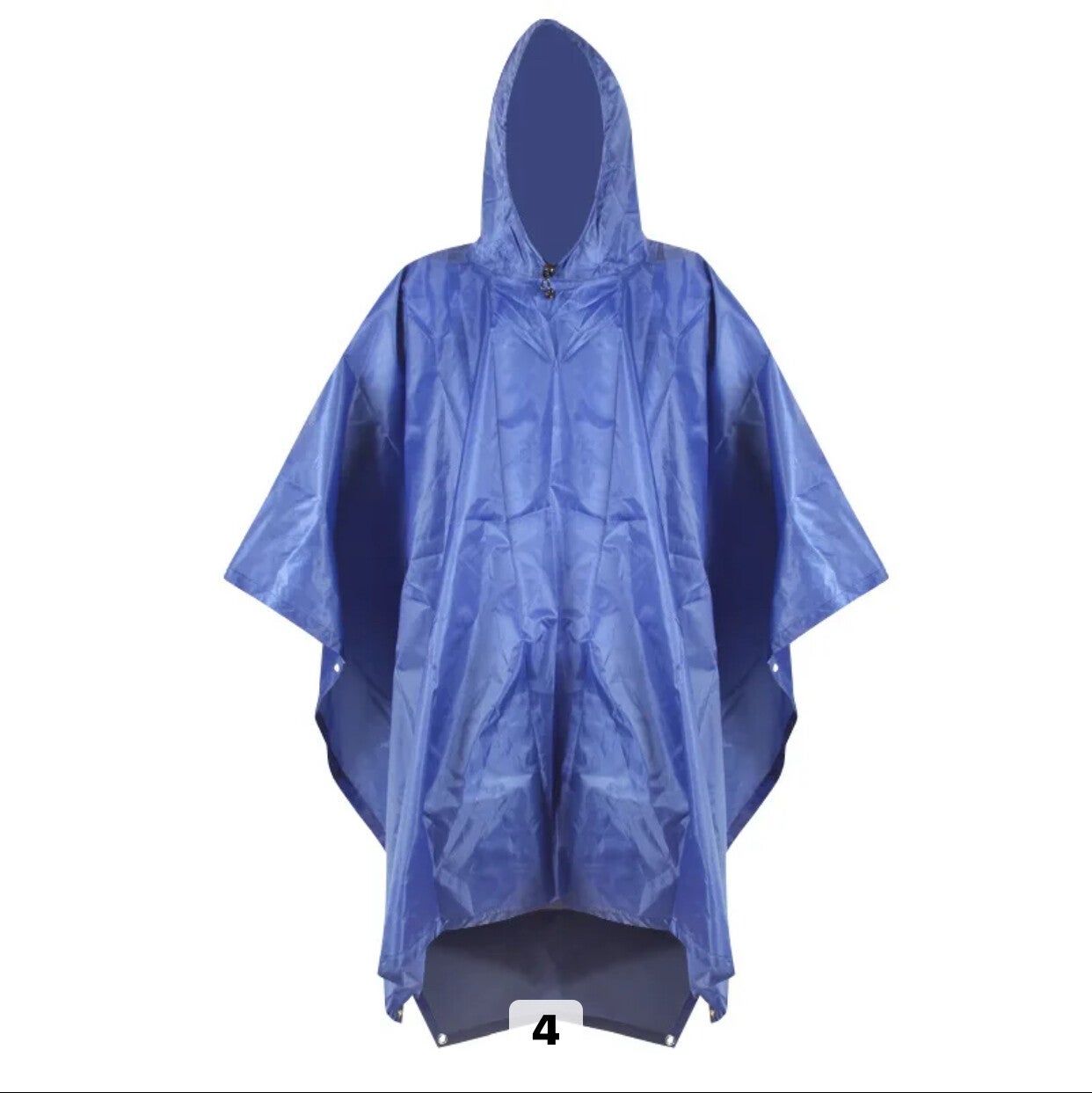 Poncho, Regenjas geheel Blauw | J-Trade