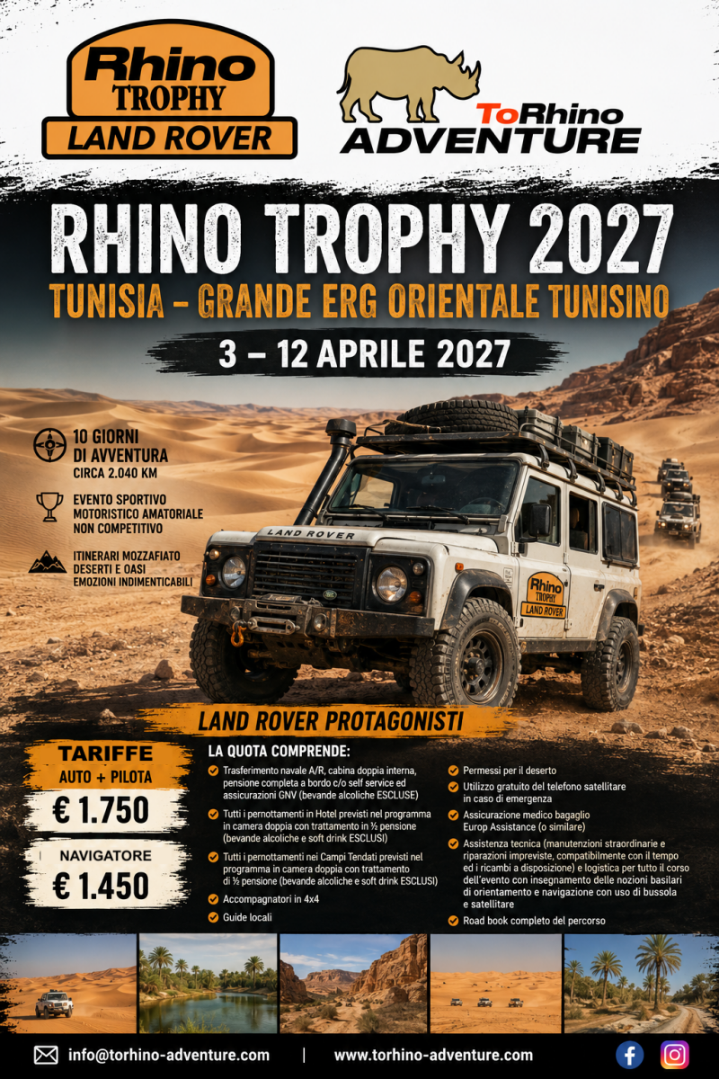 RHINO TROPHY LAND ROVER