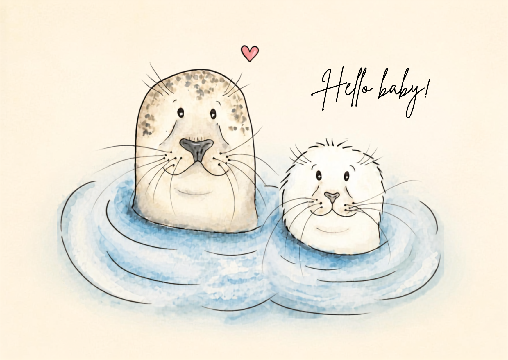 Hello baby! | Zeehond