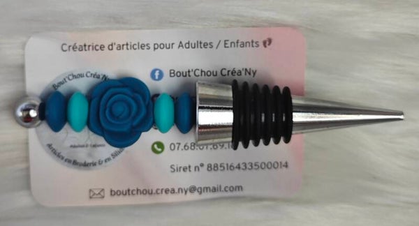 Bouchon de bouteille motif petit fleur