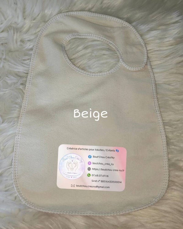 Bavoir personnalisé prénom Mixte
