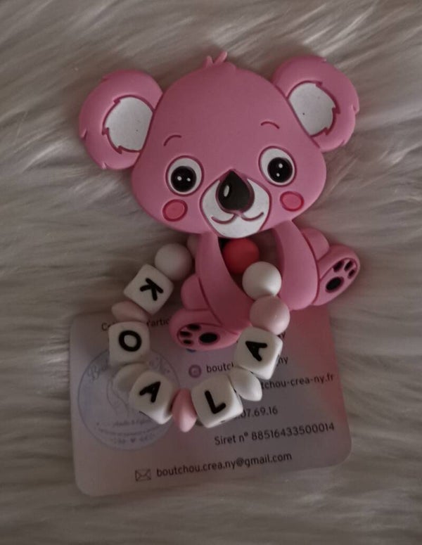Anneau de dentition en silicone motif Koala