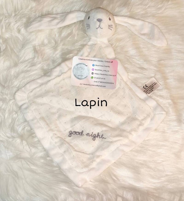 Doudou Lapin Blanc