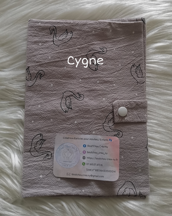 Protège carnet de santé Cygne
