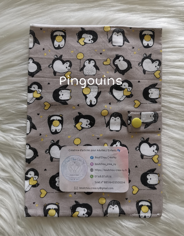 Protège carnet de santé Pingouin