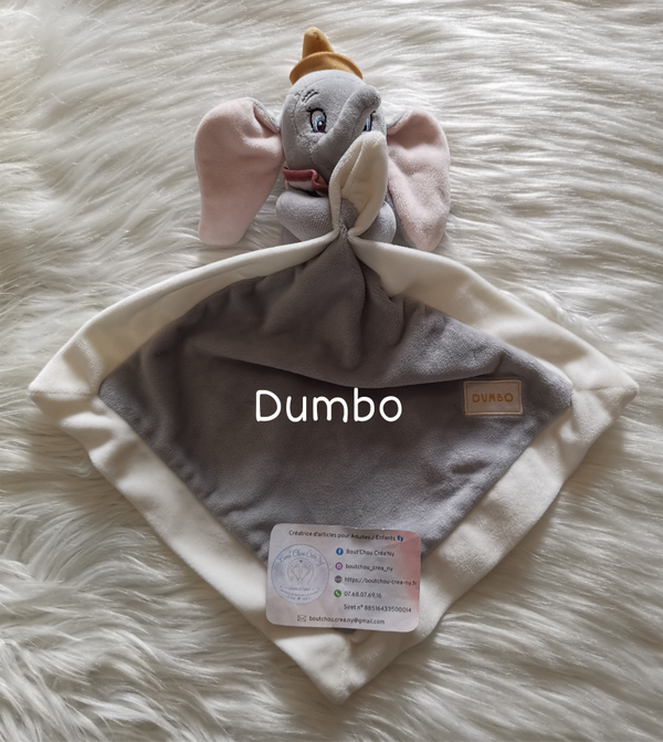 Doudou Dumbo gris