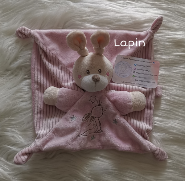 Doudou Lapin Rose