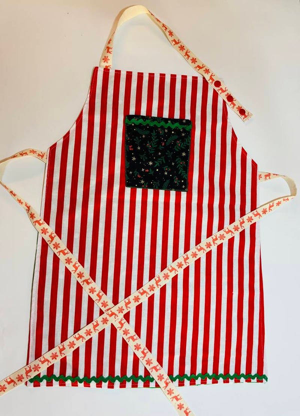 Kinderschort KERST rood/wit