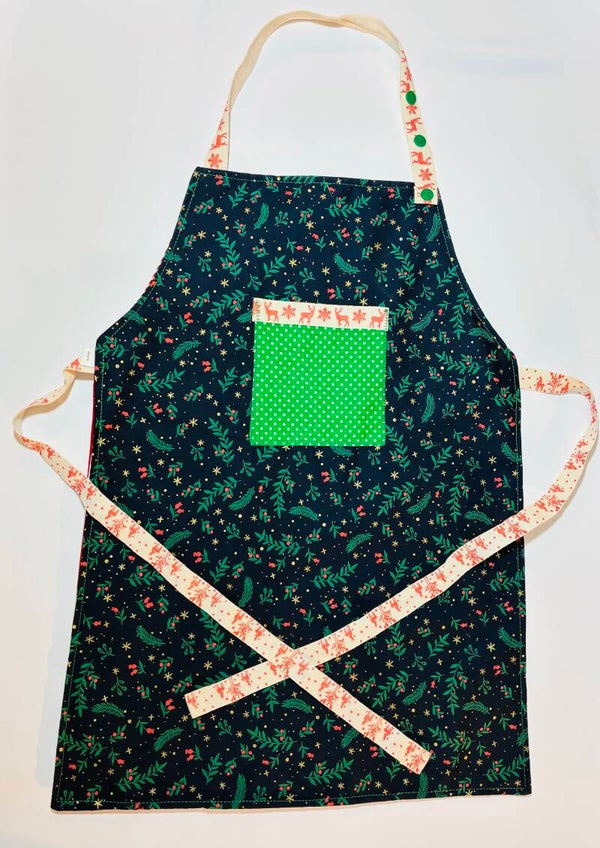 Kinderschort KERST zwart/rood/wit/groen