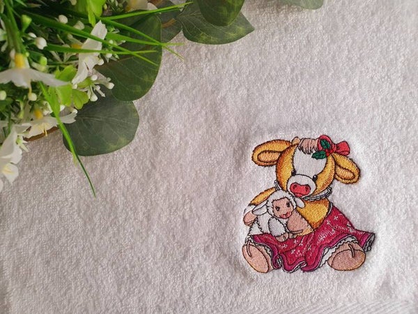 Gästehandtuch "Kälbchen MaryLou"