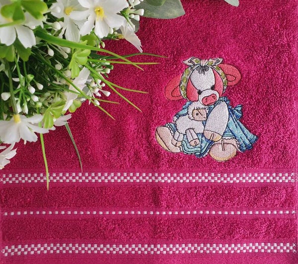 Gästehandtuch "Kälbchen Hanna"