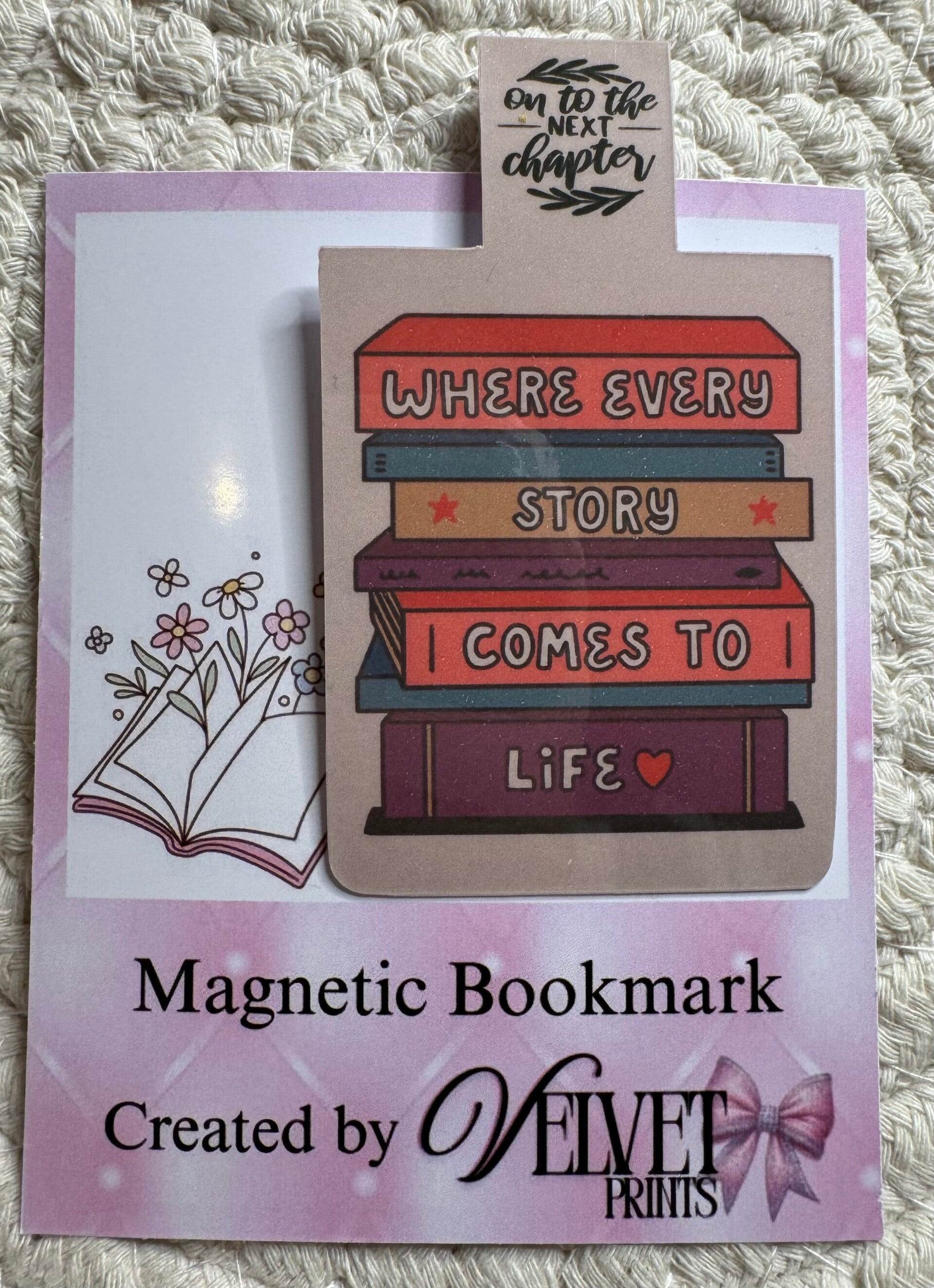 Magnetic Bookmark “Where Every Story Comes To Life”