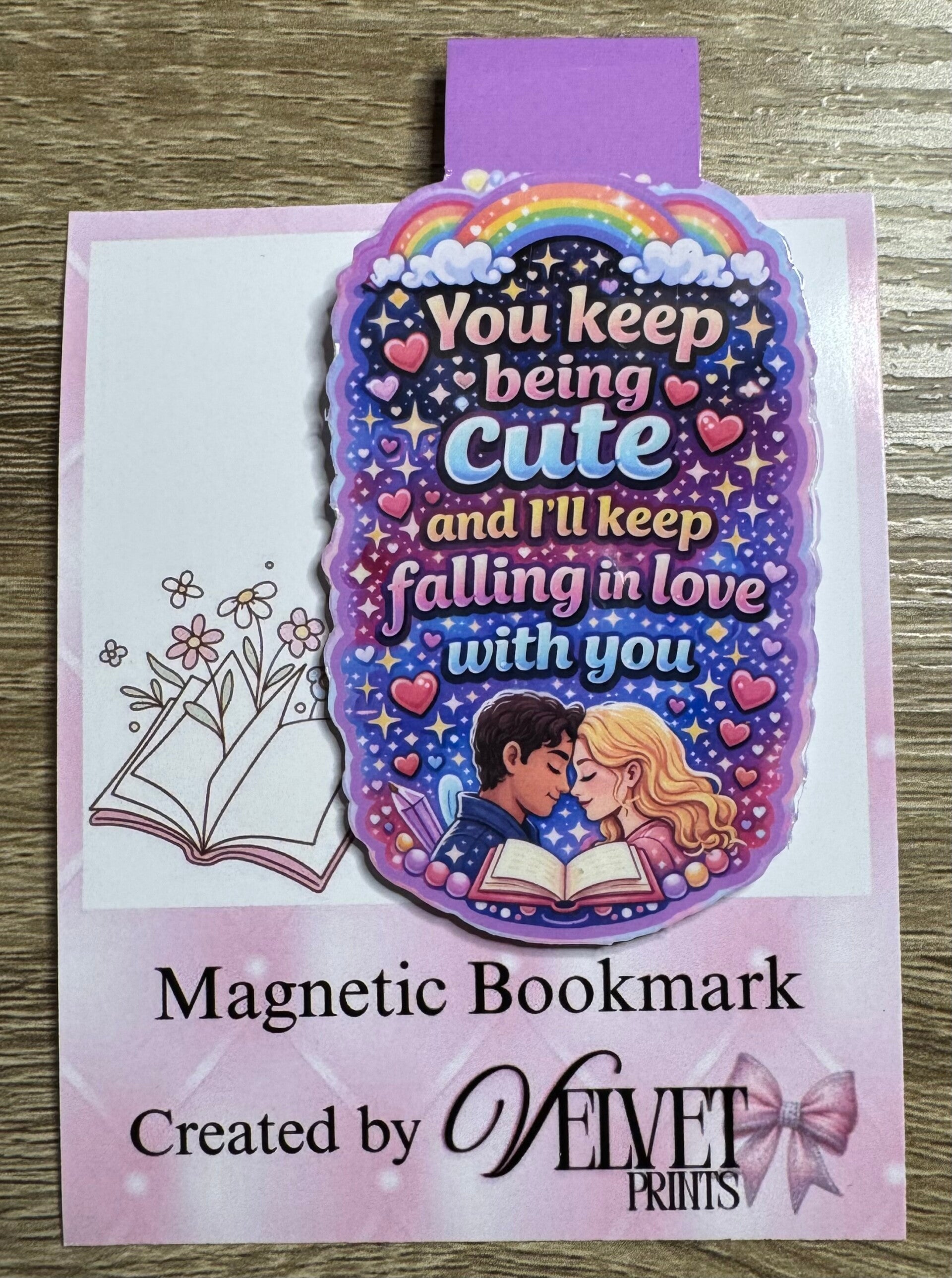 Magnetic Bookmark “Keep Being Cute”