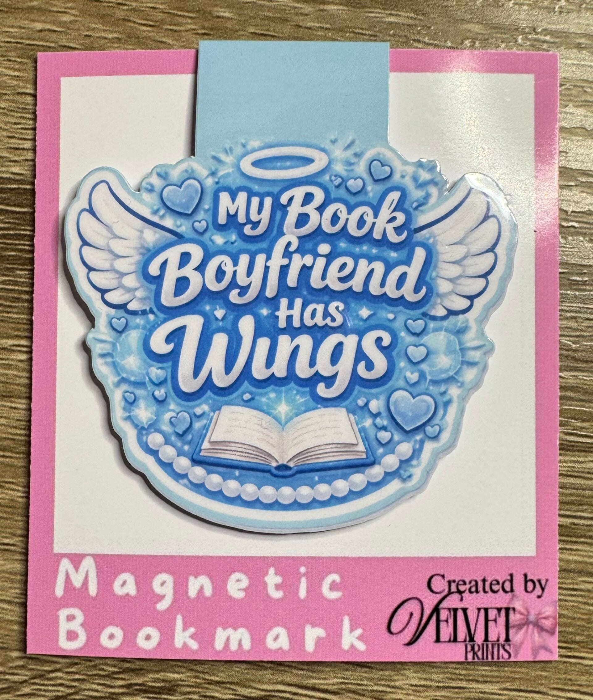 Magnetic Bookmark “Boyfriend Has Wings”