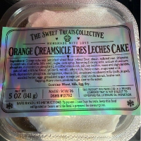 Orange Creamsicle Tres Leches Cake slice